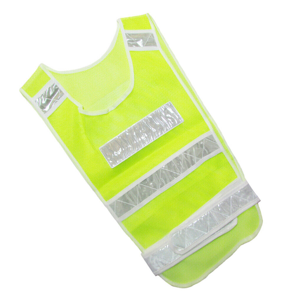 Adjustable Safety Vest Reflective Jacket Security Waistcoat Vest -Yellow