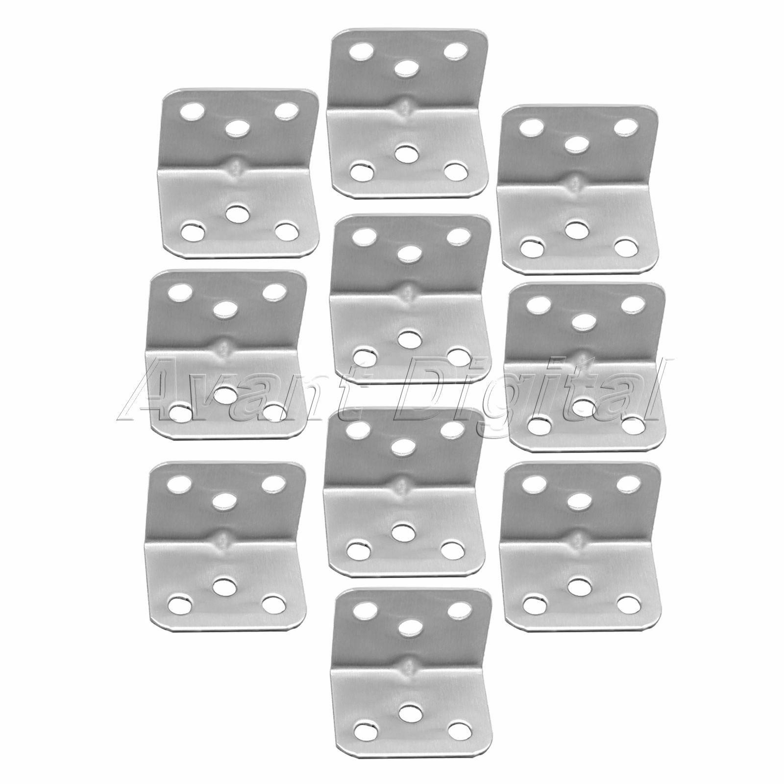 Stainless Steel Corner Brace Joint L Shape Right Angle Code Brackets Fasteners