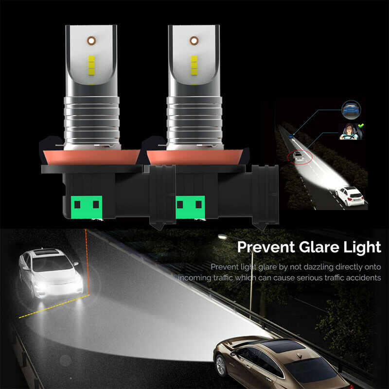 2X H8 H9 H11 Car LED Headlight Conversion Bulbs 30000LM 6000K Single/ Hi/Lo beam