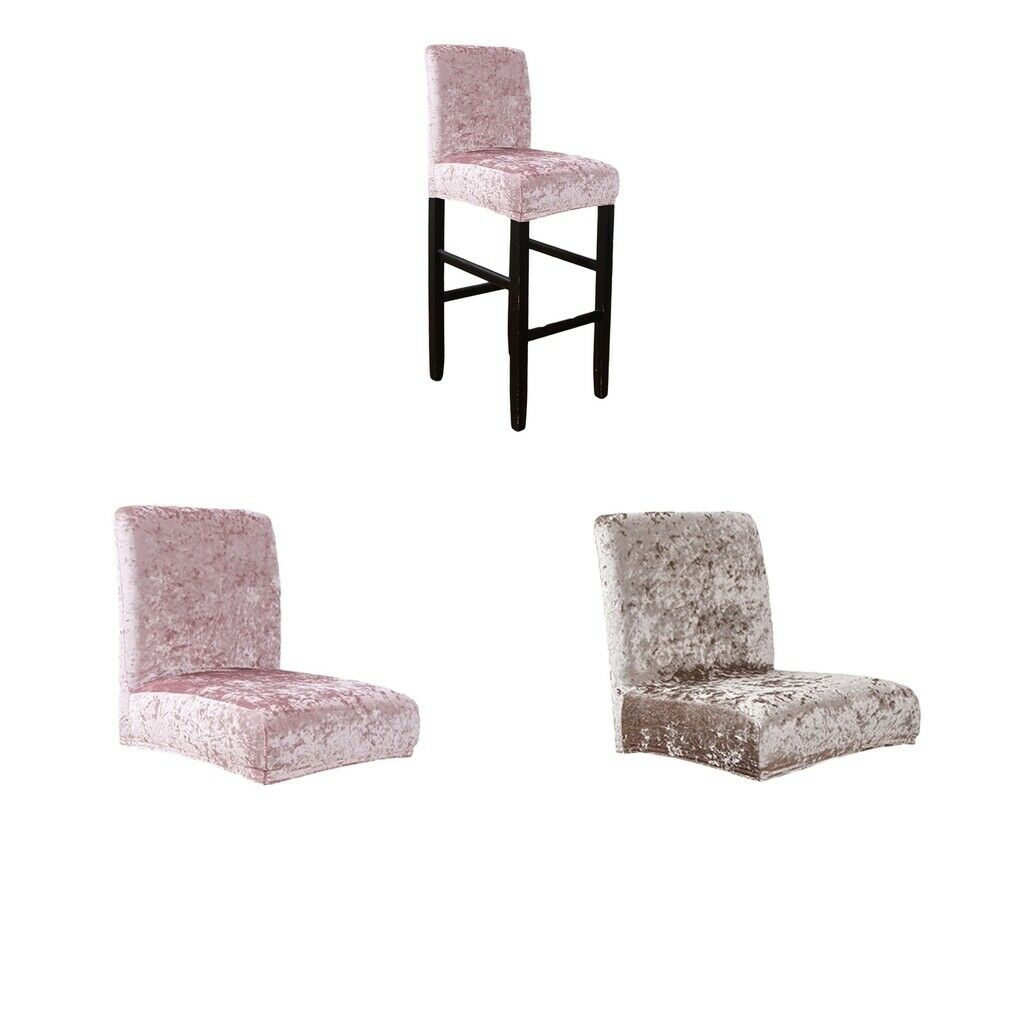 2pcs Soft Stretch Short Back Chair Seat Cover for Wedding Banquet Decor