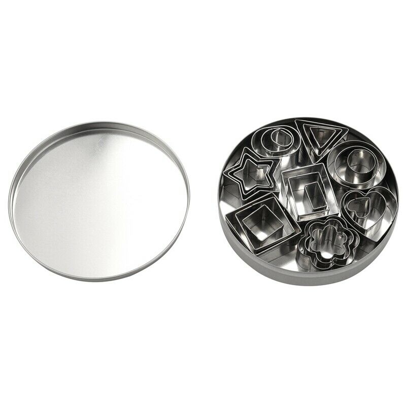 Cookie Cutter Stainless Steel 24 PCS Cookie Cake Cutters with Box DIY Mini CooJ4