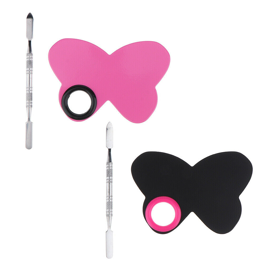 Cosmetic Makeup Mixing Blending Palette Spatula for Foundation Pigment Pink