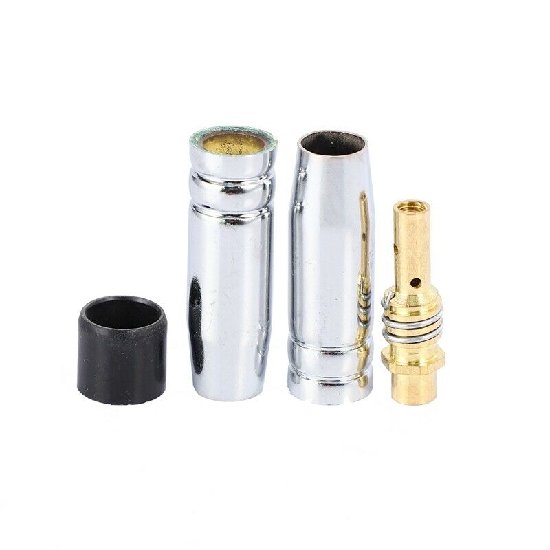 9Pcs/Set 15Ak Mig/Mag Welding Nozzle Contact Tips 0.8X25Mm M6 Gas Connector S1M6