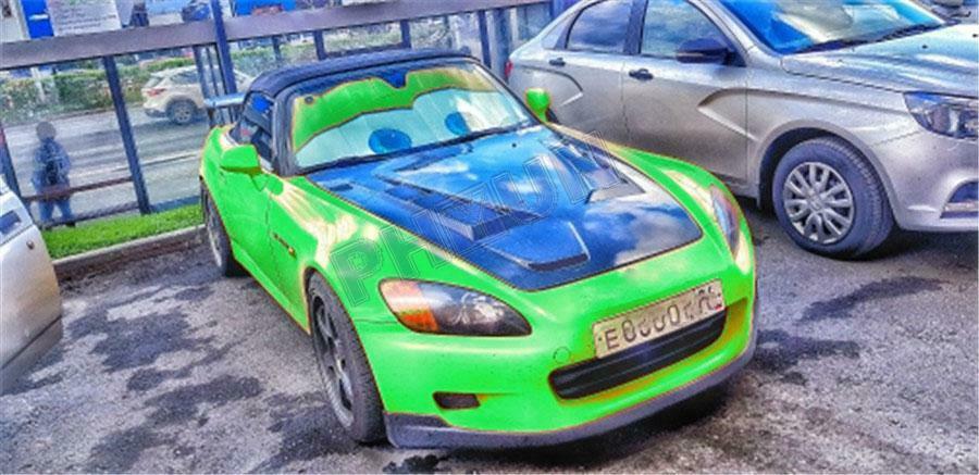 Car Eyes Windscreen Sun Shade Cover Anti-UV Aluminium Foil Heat Blocking Green