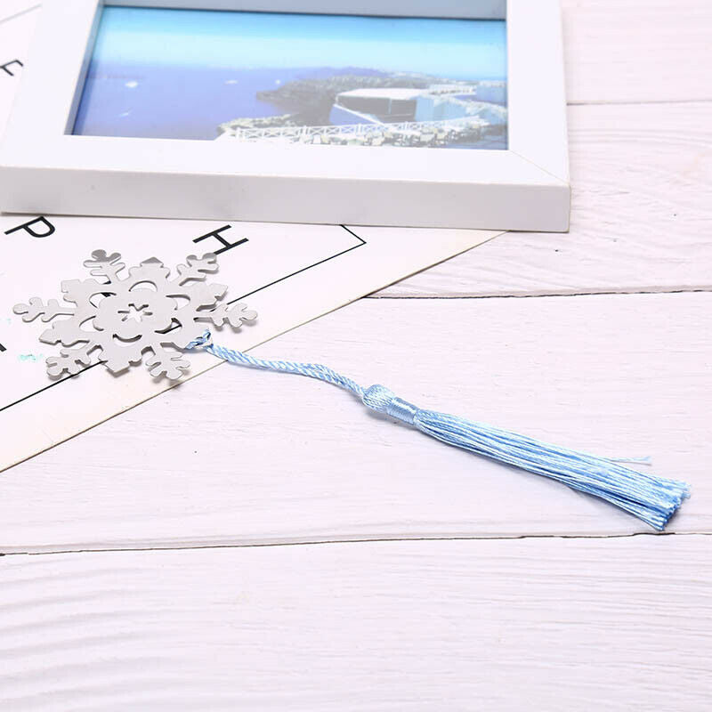 Book Marker Snowflake Bookmarks Winter Pendant Gifts Christmas Birthday G.l8