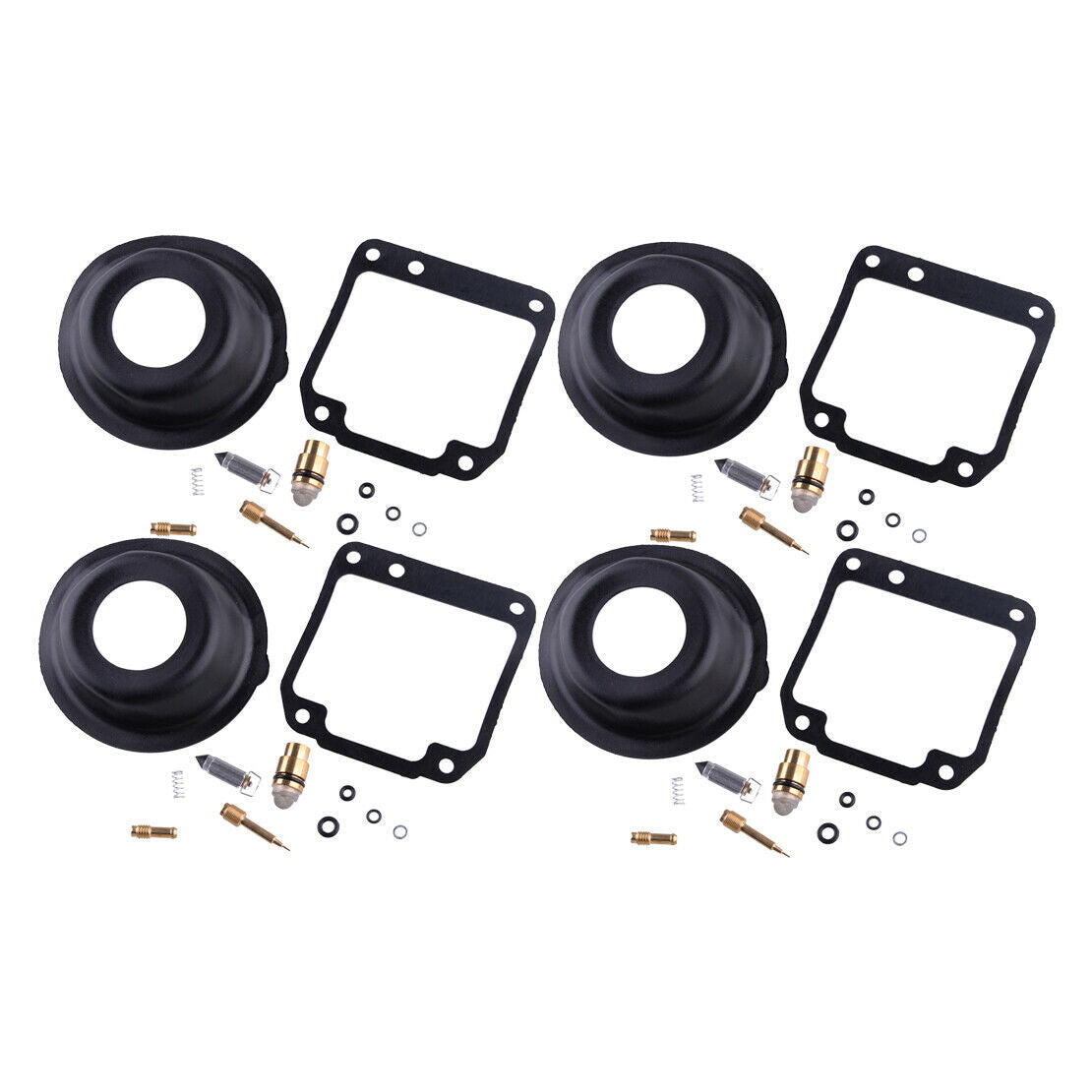 4Set Carburetor Repair Kit Diaphragm Vacuum Fit For YAMAHA XJ550 1981-83 Perfect