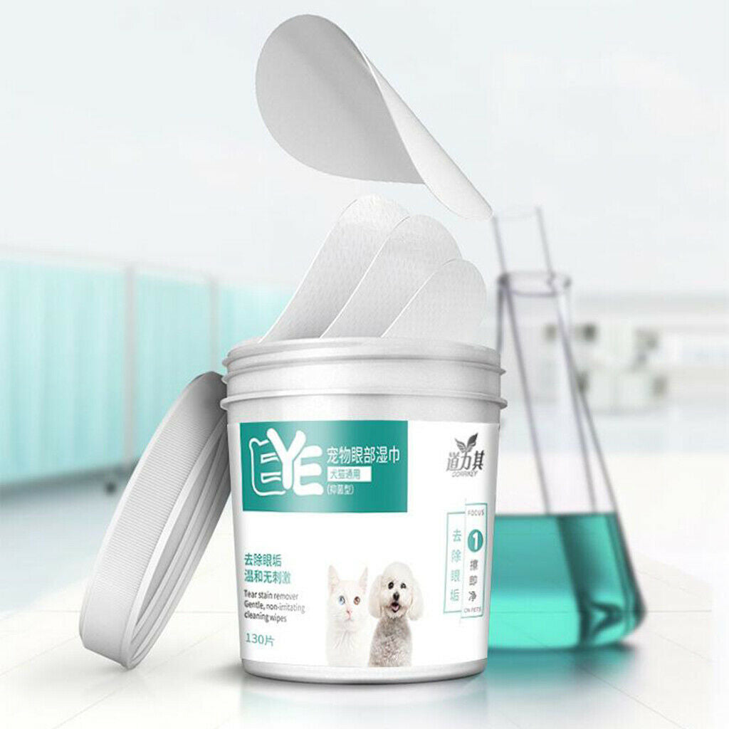 3 Boxes Soft Dog Tear Stain Remover Cat Eye Crust Cleaner Wipes 7cm Diameter