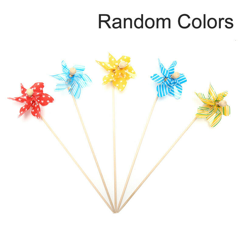 Mini Windmill Wind Spinner Home Garden Yard Decoration Kids Children To.l8