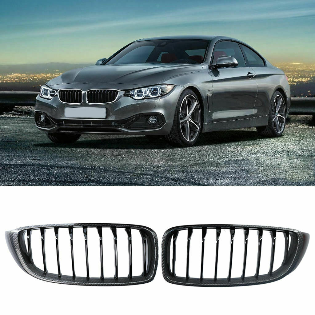 2 Pieces Front Grilles Accessory for BMW 4 Series F32 F33 F36 2014-2016