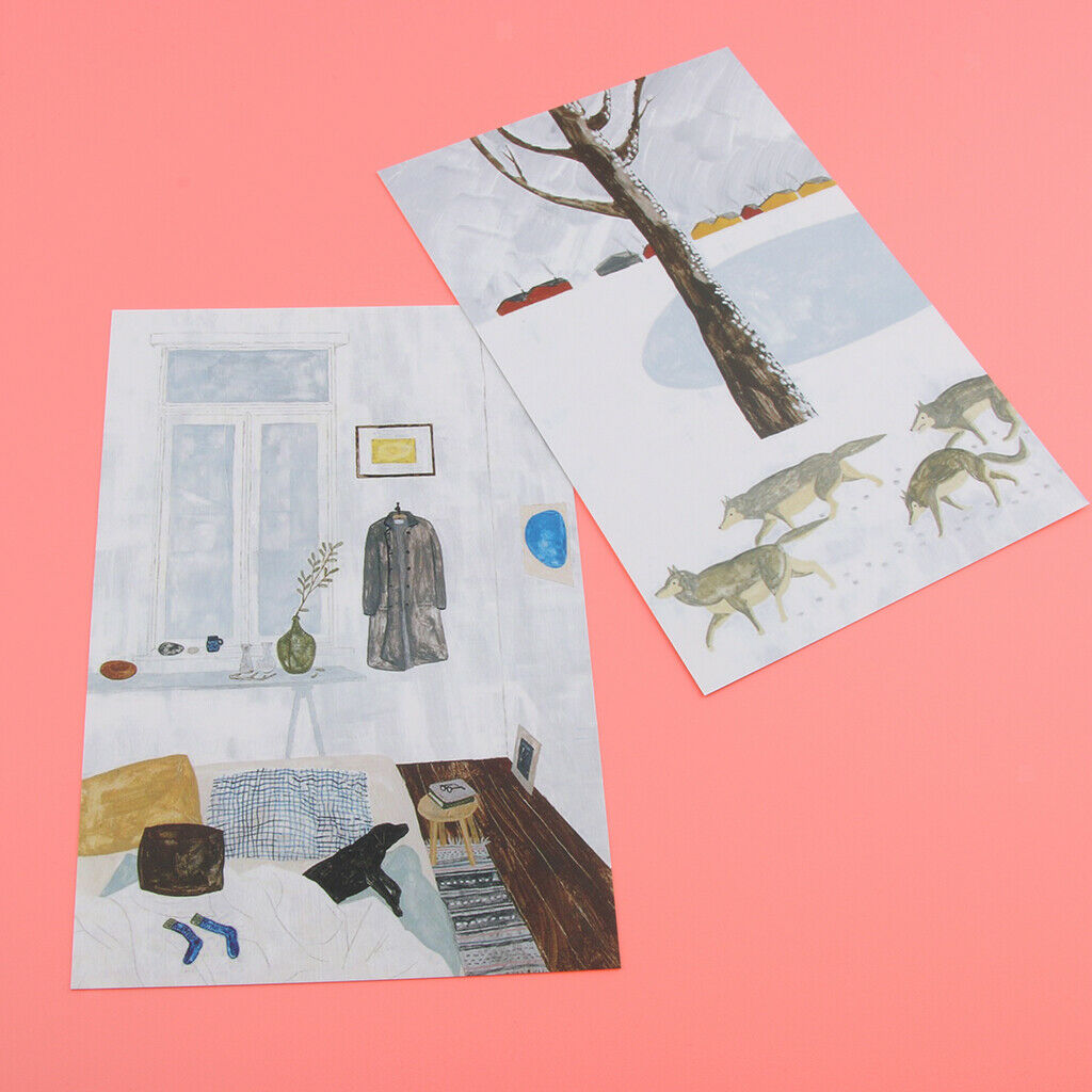 Double-sided Illustrator Wall Card Decoration Photo Props Paper Room