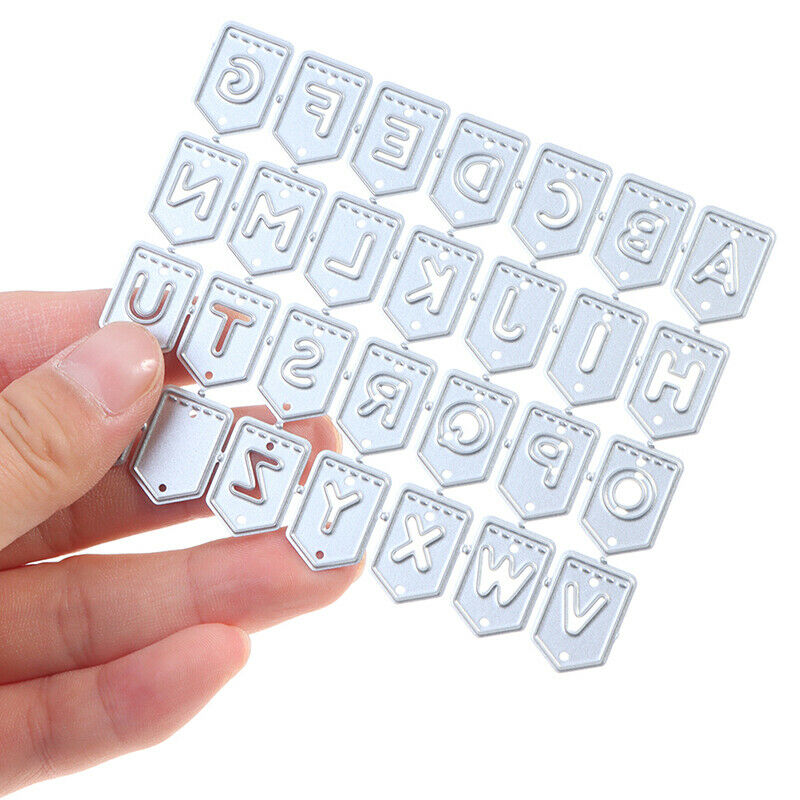 Alphabet Letters Metal Cutting Dies Stencil Scrapbooking Album Stamp Pape.l8