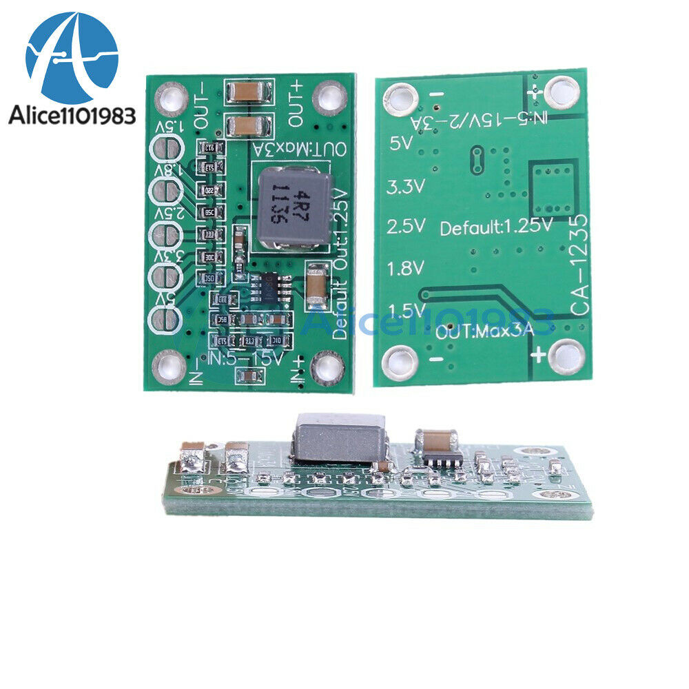 Universal 5-16V To 1.25V/1.5V/1.8V/2.5V/5V Adjustable Step Down Power Module