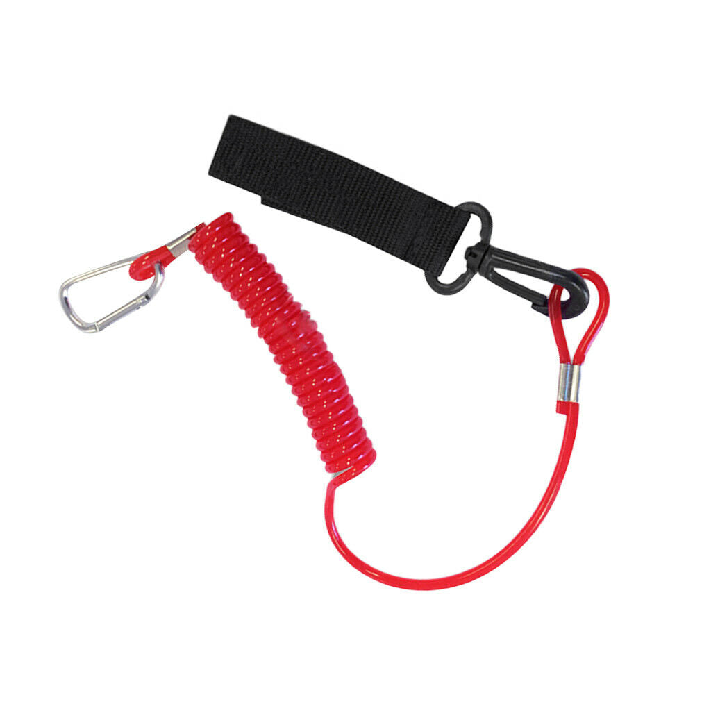 New Kayak Paddle Leash - Canoe /Fishing Rod/Surf Ski Board Coiled Lanyard