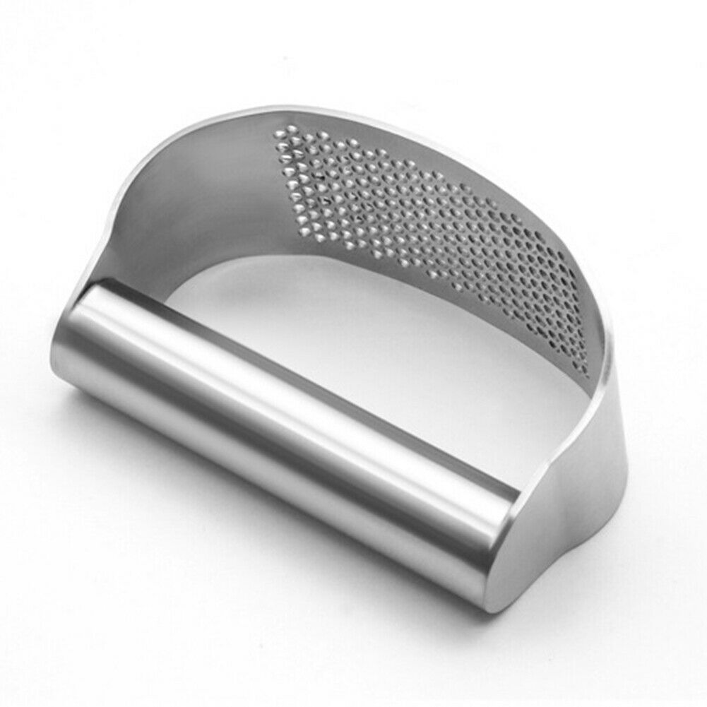 Stainless Steel Kitchen Garlic Press Crusher Squeezer Manual Chopper Tool NEW~