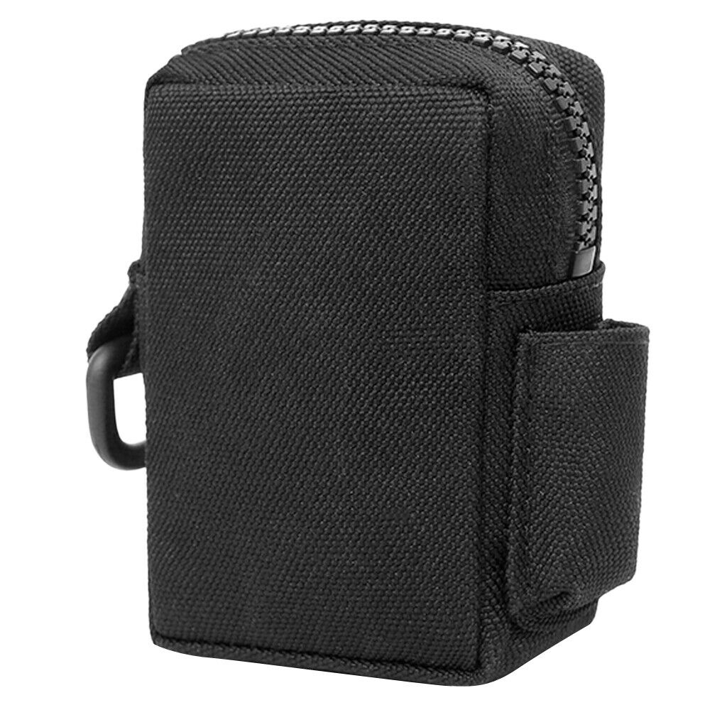 2Pcs Outdoor Compact Molle Belt Pouch Utility Pouch Accessory Bags - Black