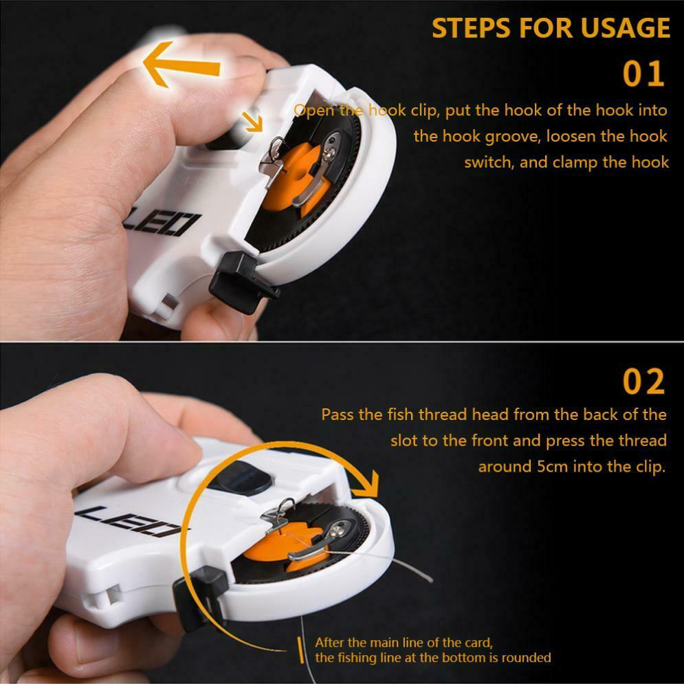 Electric Automatic Fishing Hook Line Knot Tying Device New Tool Fast Tackle