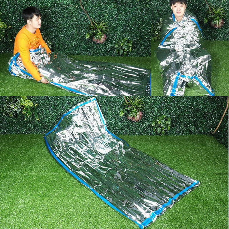 Emergency Sleeping Bag Waterproof Rescue Thermal First Aid Blanket Ca TL