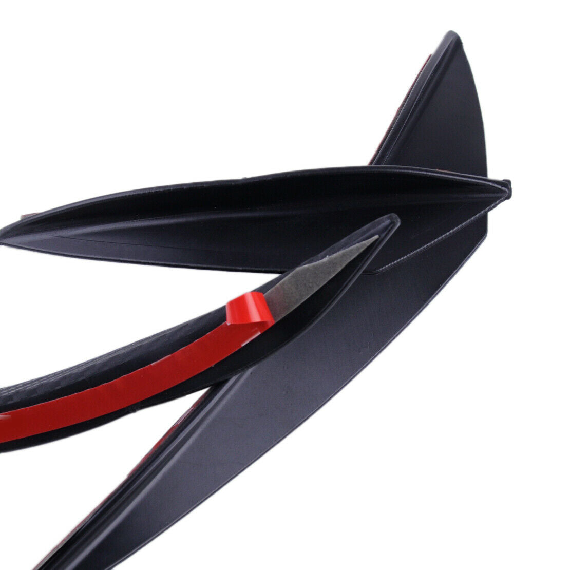 6x Carbon Fiber Texture Bumper Spoiler Anti-rub Scratch Protector Guard Strip An