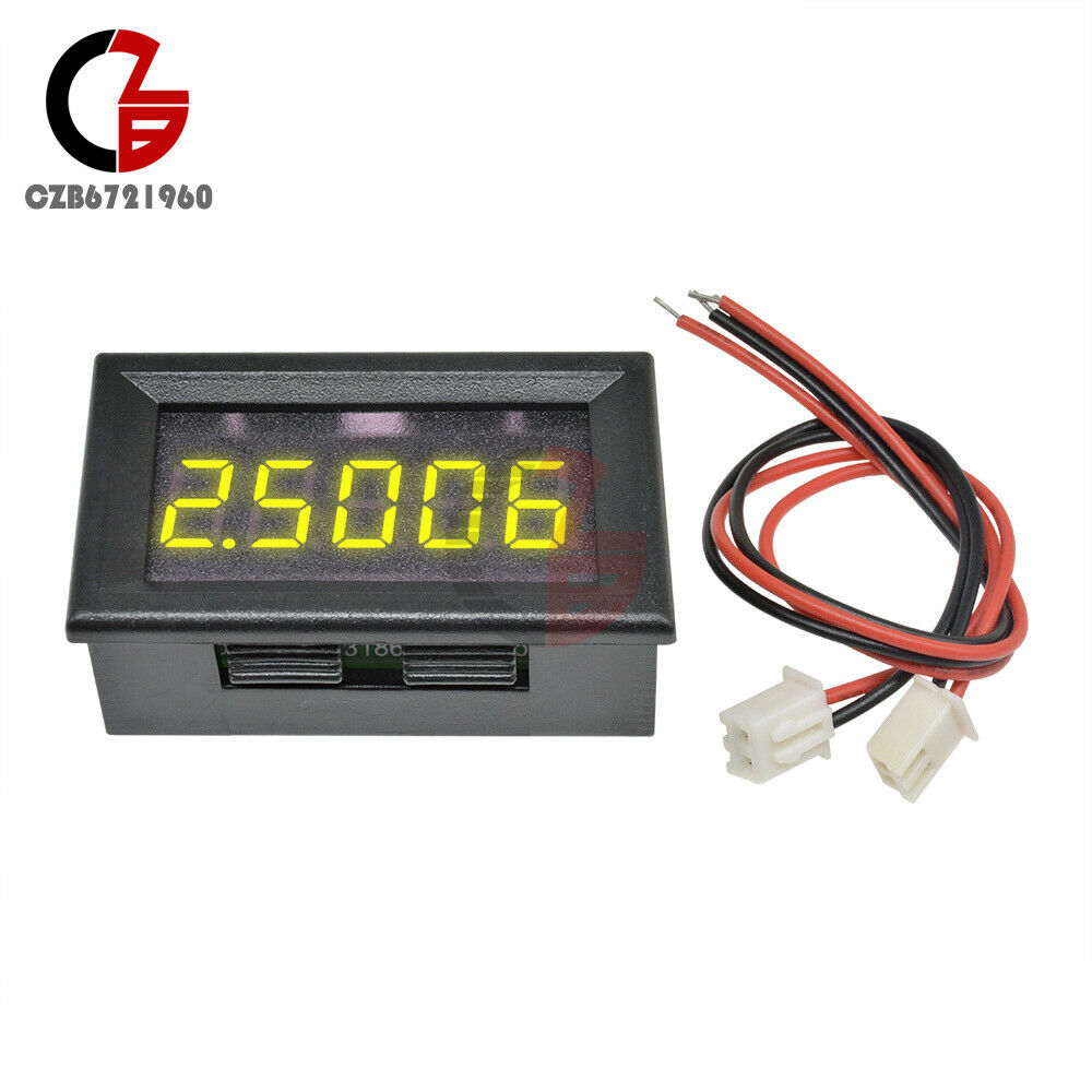 Yellow 5 Digit DC 0-4.3000-33.000V Precision Digital Volt meter Voltage Panel