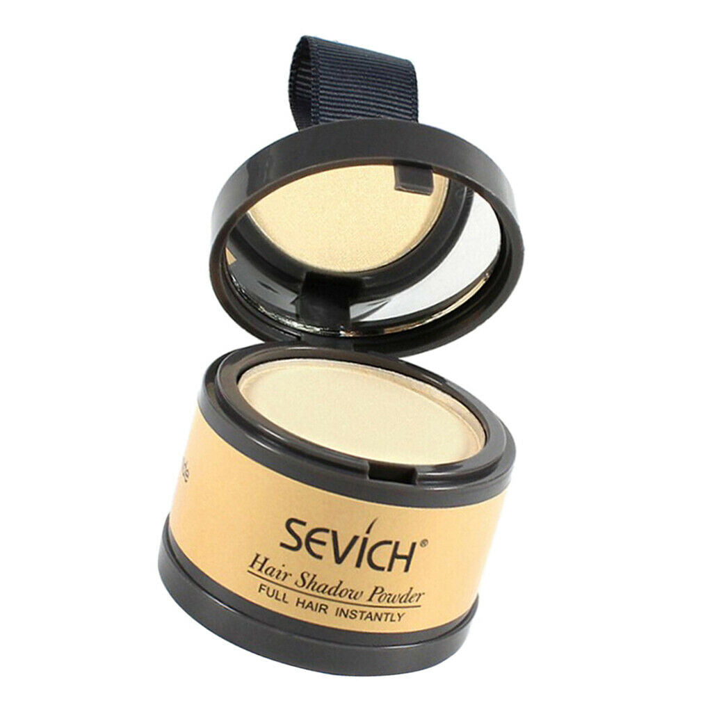 4g Matte Hairline Powder with Mirror Hair Roots Cover Shade Light Golden