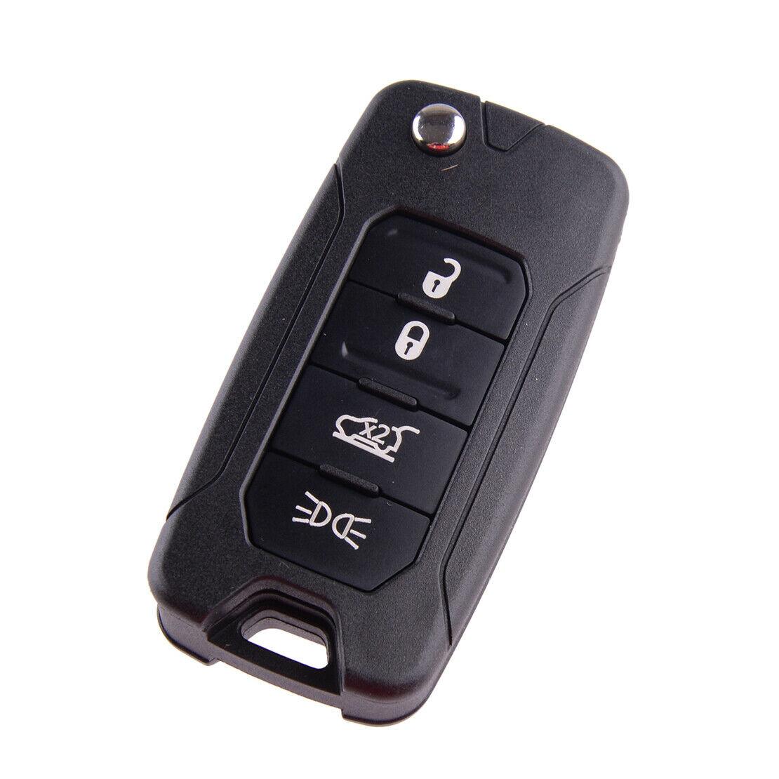 Car Flip Remote Key Case Cover Key Fob Shell Fit For Jeep Renegade 2015-2018