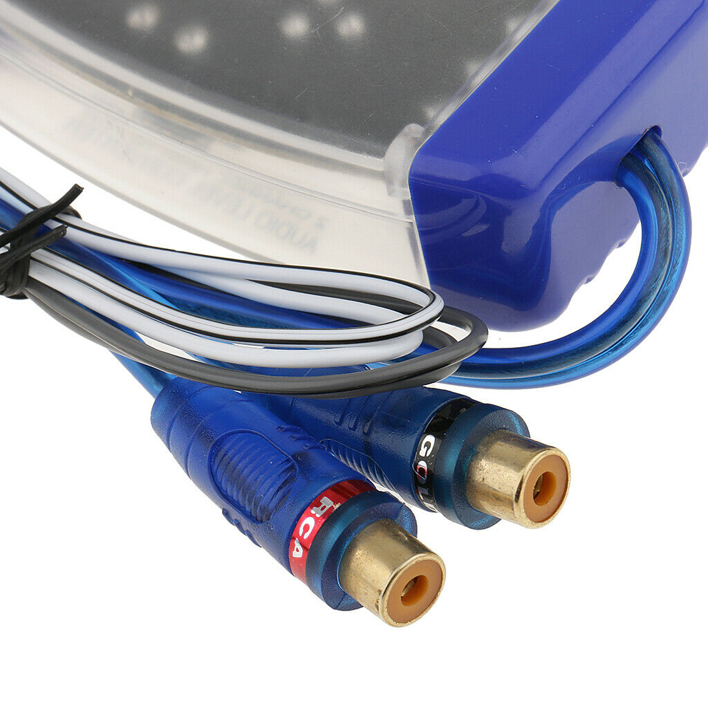 100W Car Truck Stereo Audio Speaker Wire to 2 RCA Hi/Lo Converter Adaptor