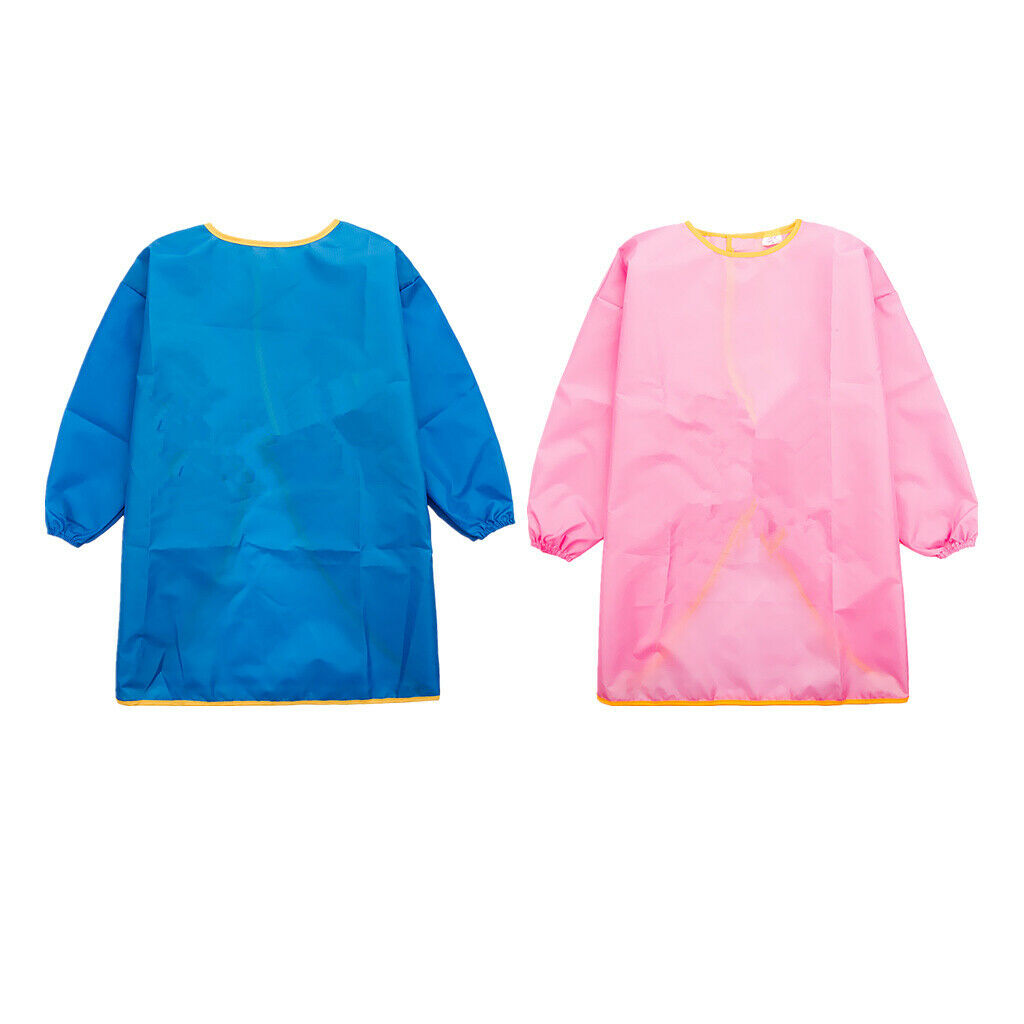1 Set Children Long Sleeve Apron Painting Apron for 105-130