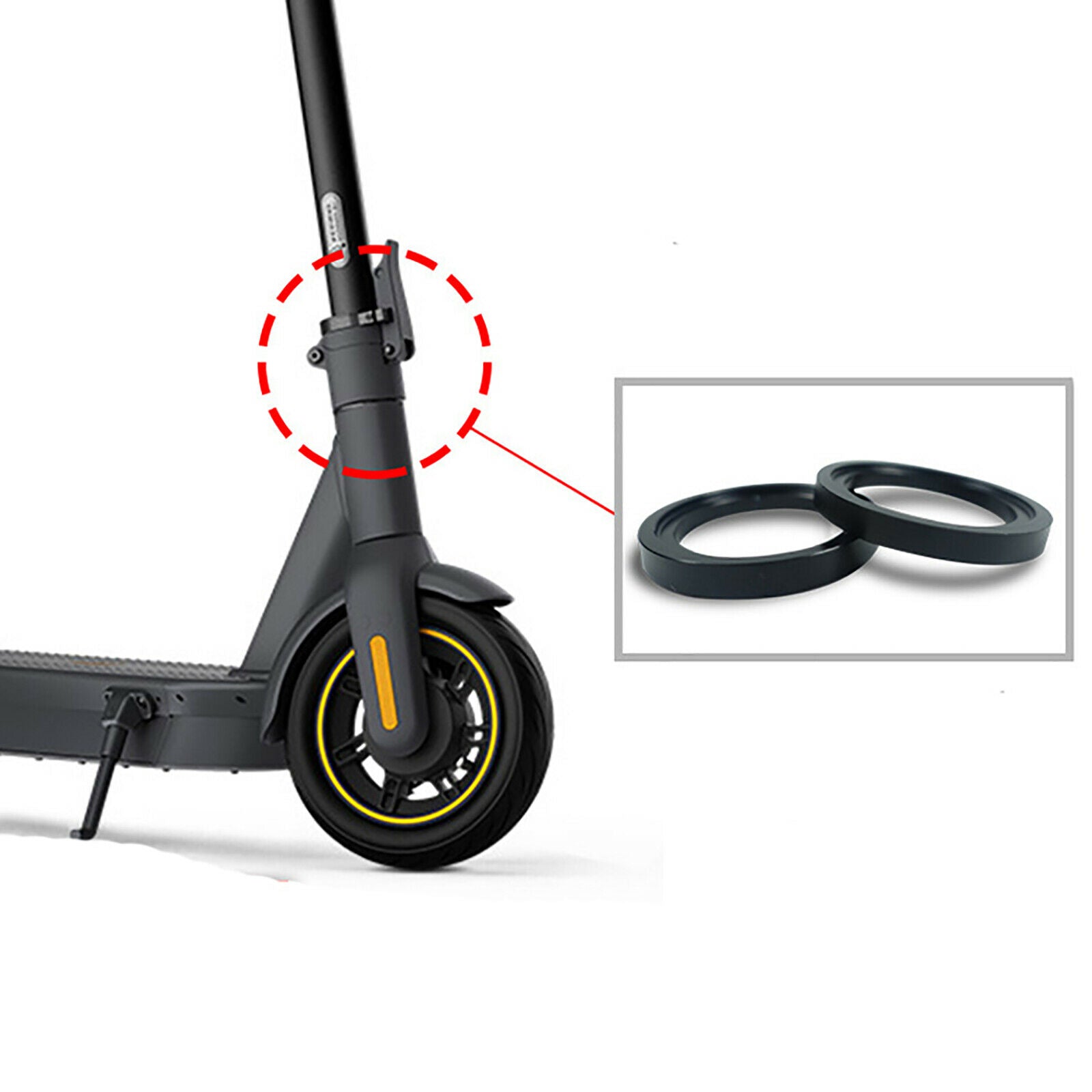 For / Ninebot MAX G30 Electric Scooter Steering Aluminum Alloy Ring Parts