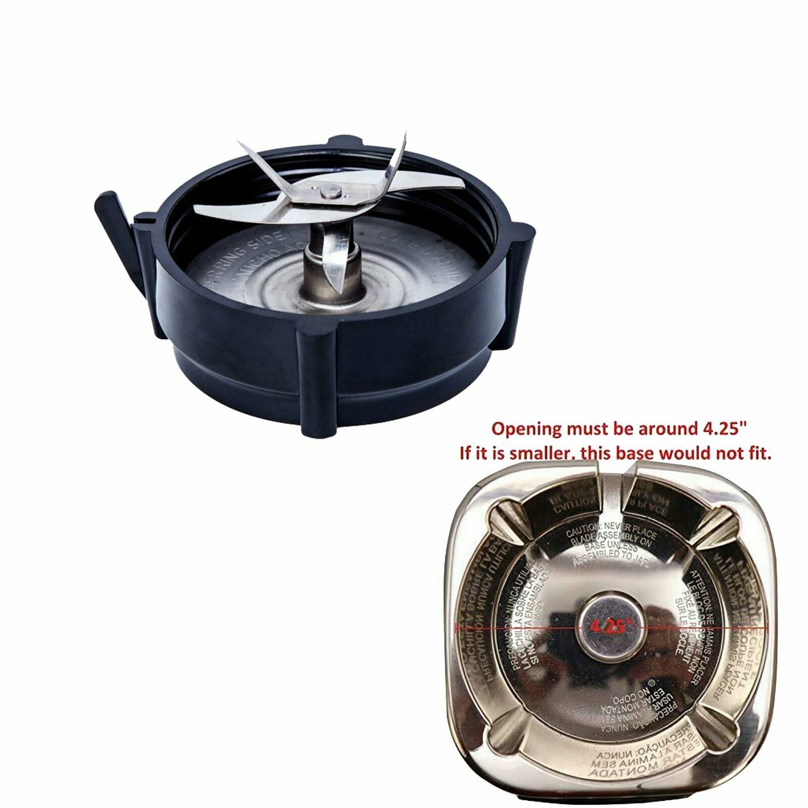 Steel Cutter Blade Bottom Base Cap with Gasket for Oster Pro 1200W Blender Parts