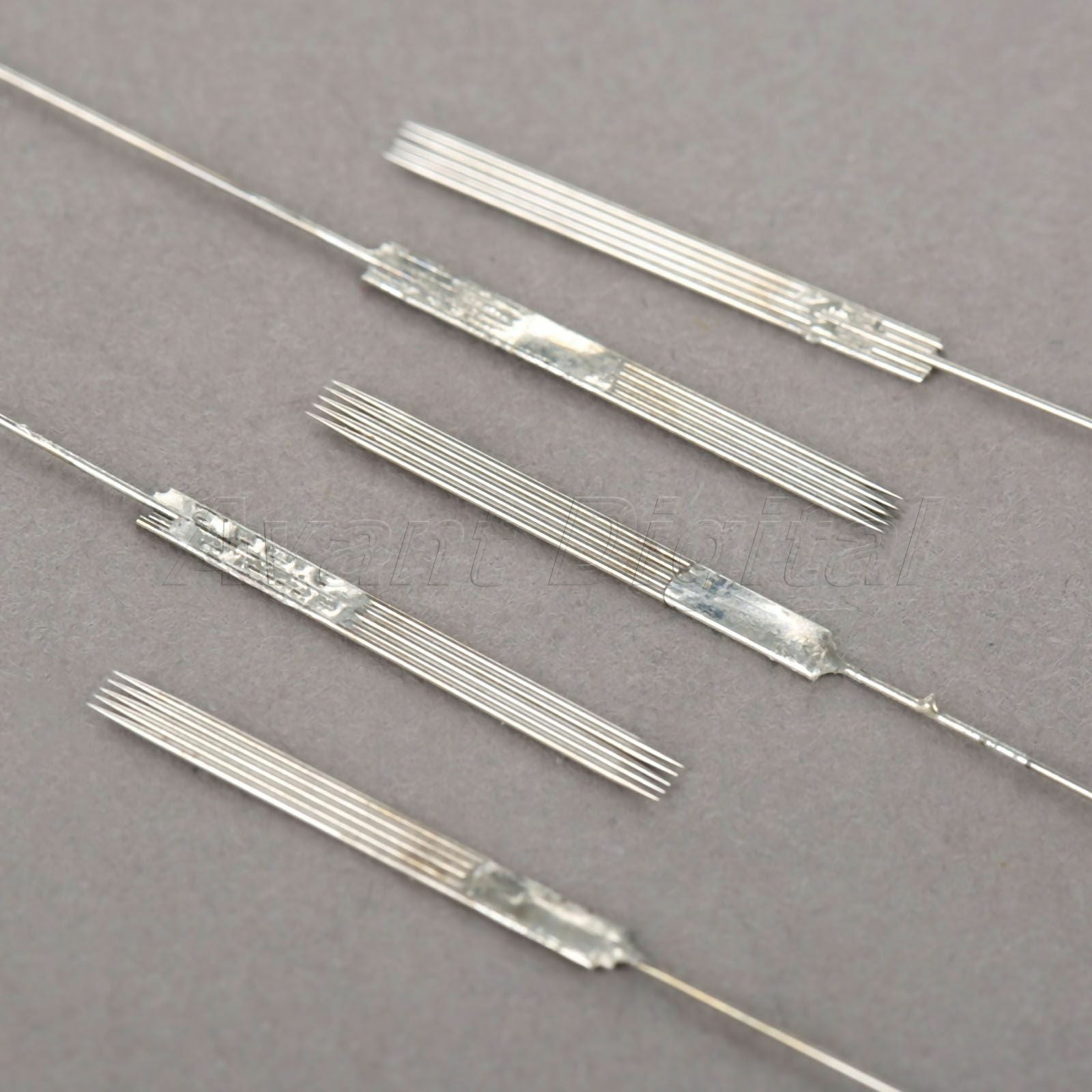 50x Microblading 5F Eyebrow Tattoo Needles + 50pcs 5F Needle Tips Tattoo Supply