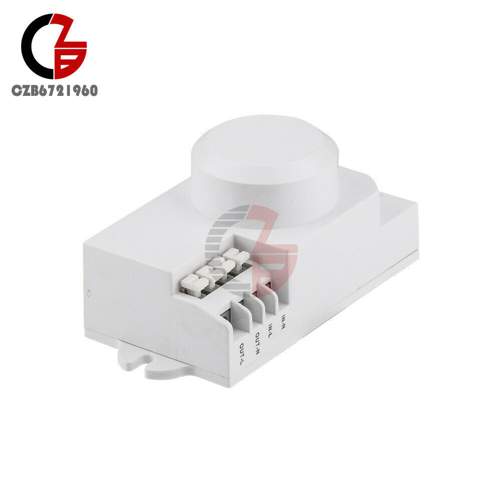 Microwave Human Body Sensor Switch 5.8ghz HF 220V LED 360 Degree Radar Motion
