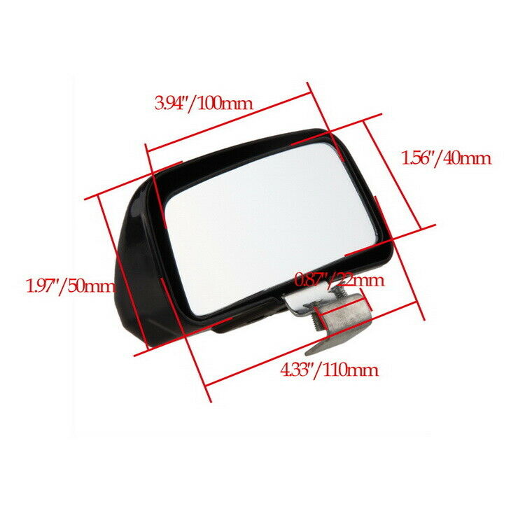 Universal Black Car Wind Side Rear View Blind Spot Mirror Angle Auxiliary Safety