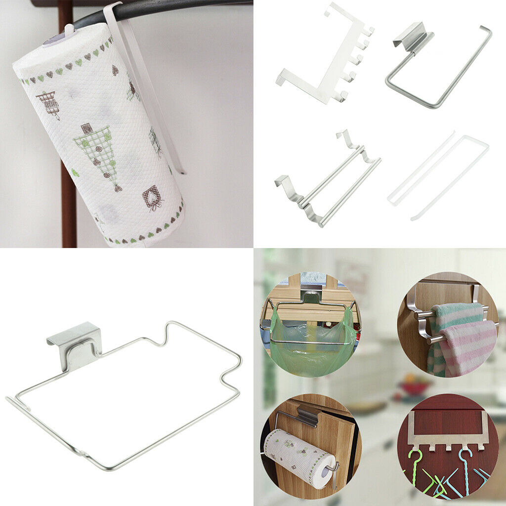 Stainless Steel Over The Door Hook Hanger Storage Rack for Home Organizer 1