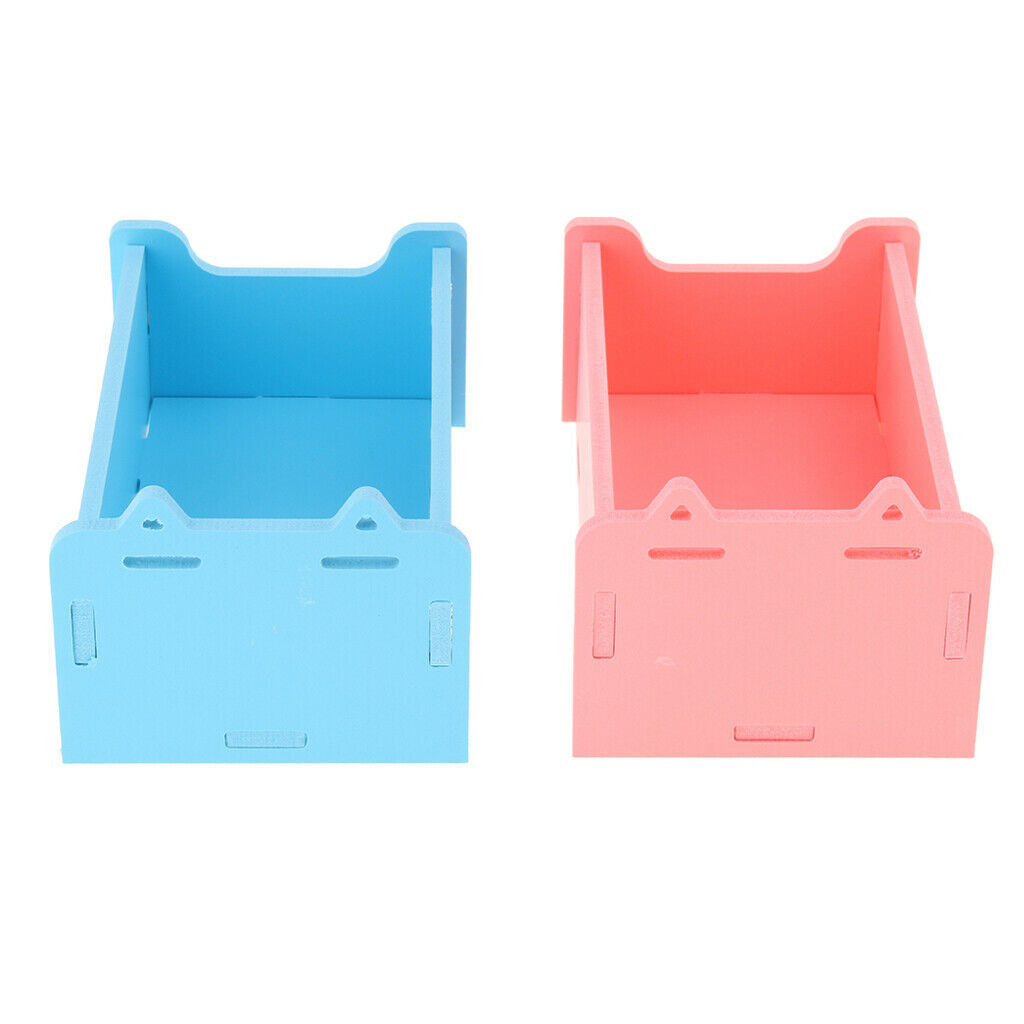 Small Animals Hamster Sauna Sand Bath Room Shower Bathing Pool Blue