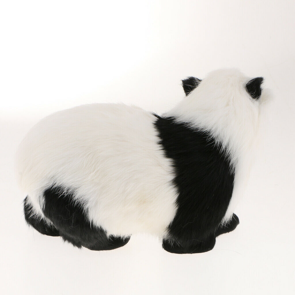 Realistic Lifelike Cute Panda Decorative Garden Ornament Statue - 10cm