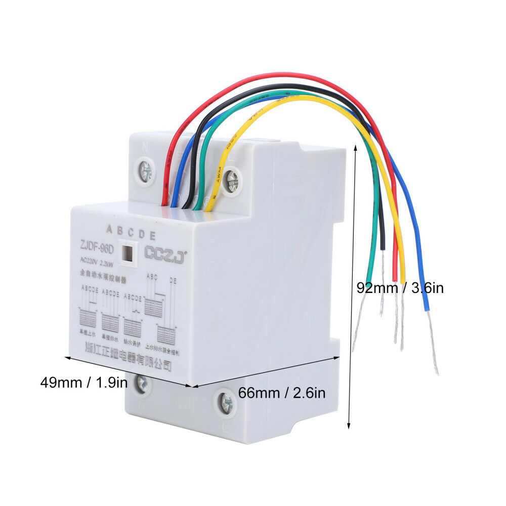 ZJDF-96D 30A Automatic Water Level Controller Switch Water Pool Pumping Control
