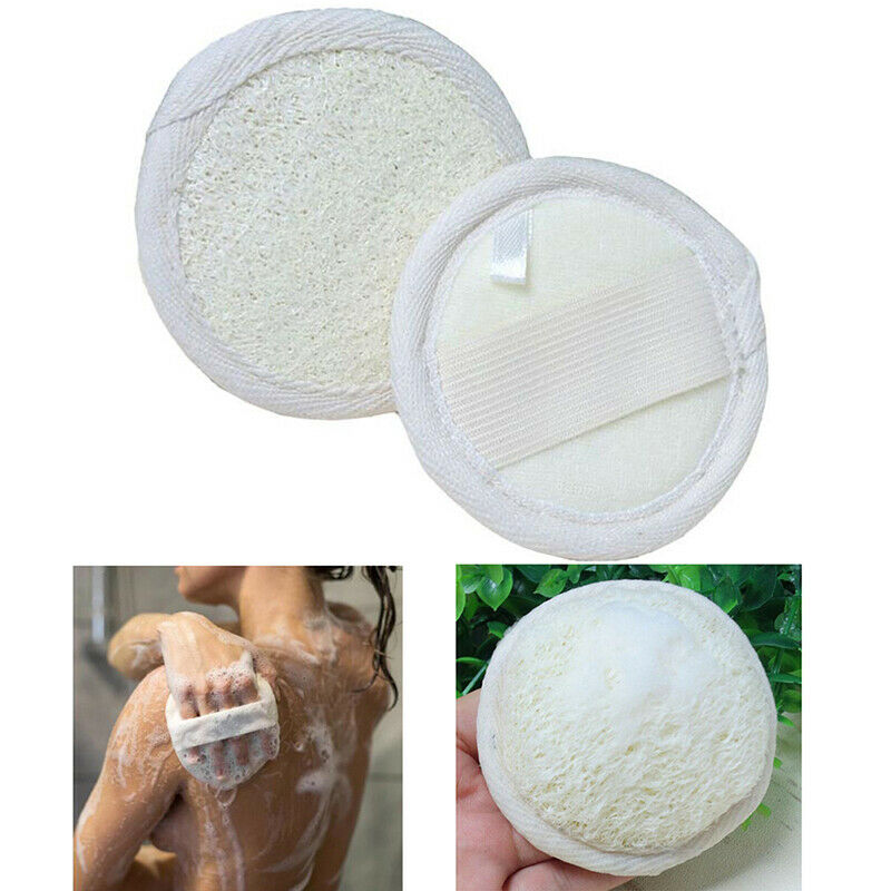 1Pc Bath Body Shower Sponge Scrubber Natural Loofah Luffa Loofa Bathing Brus Qx