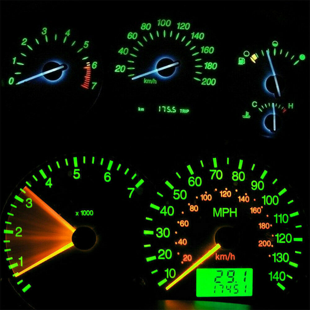 50x Set T5 74 LED Bulbs Panel Instrument Gauge Cluster Dash Wedge Bulbs 8000K