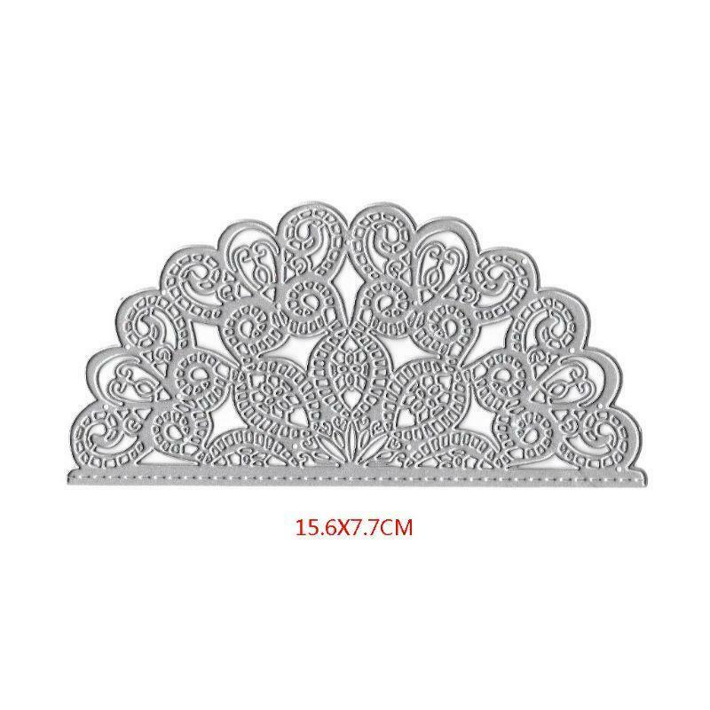 Semicircle Flower DIY Metal Cutting Dies Stencil Scrapbooking Album Paper Card