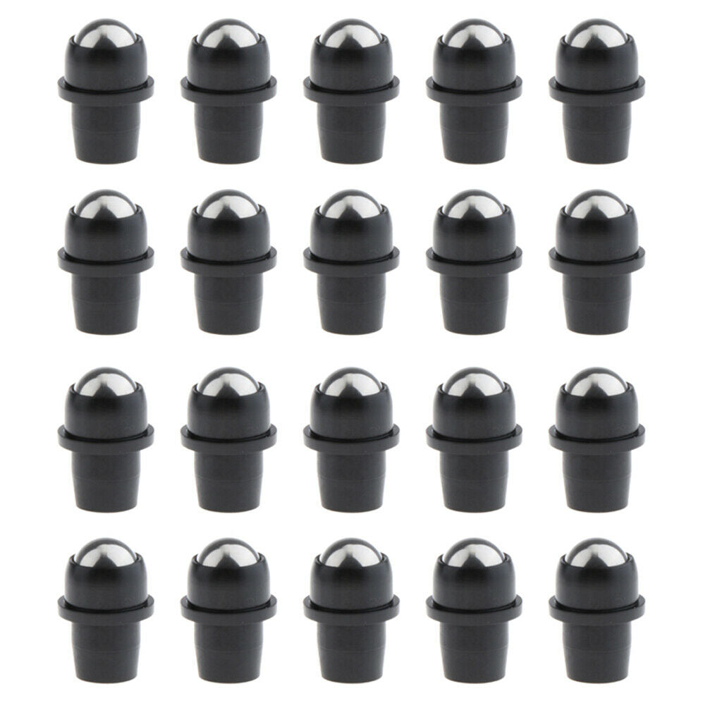 40pcs Essential Oil Roller Balls Fittings for Crystal Roll on Bottles 0.4''