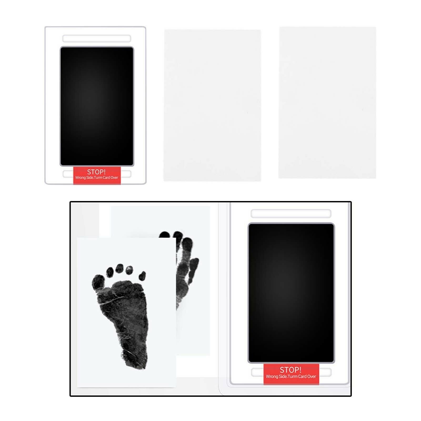 Baby Inkless Footprint Ink Pad Safe Pet Paw Print Ink Kits Family Keepsake