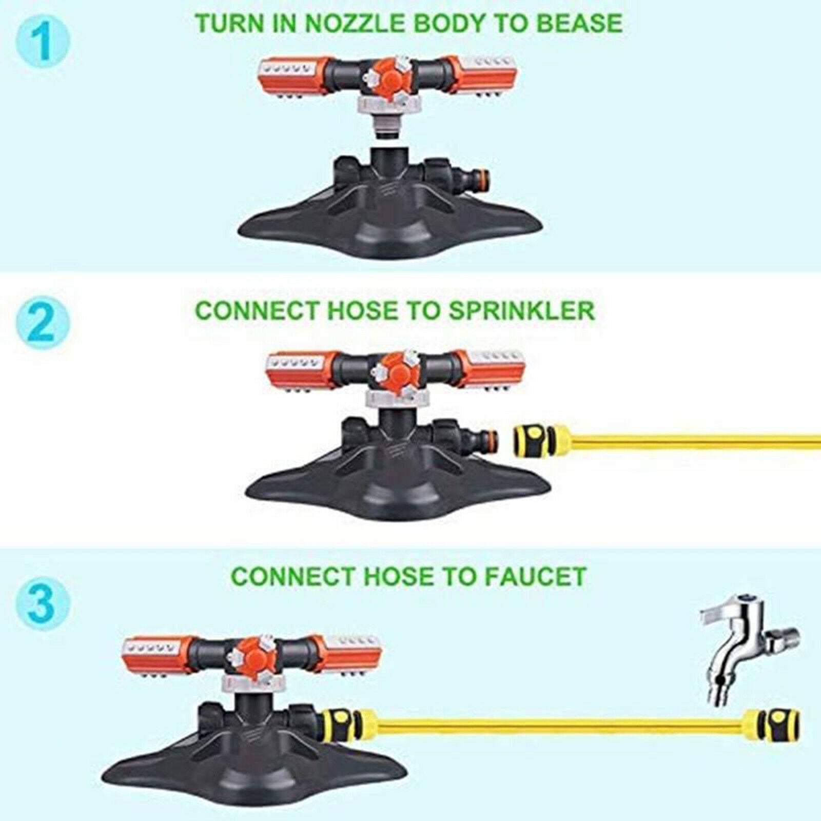 Upgrade Garden Lawn Sprinkler Water Yard Sprinkler Automatic Easy to use