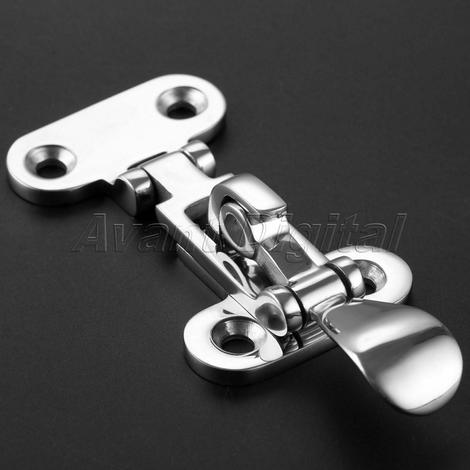 105x50mm 4.13x1.97" Stainless Steel 316 Boat Anti-Rattle Latch Fastener Buckles