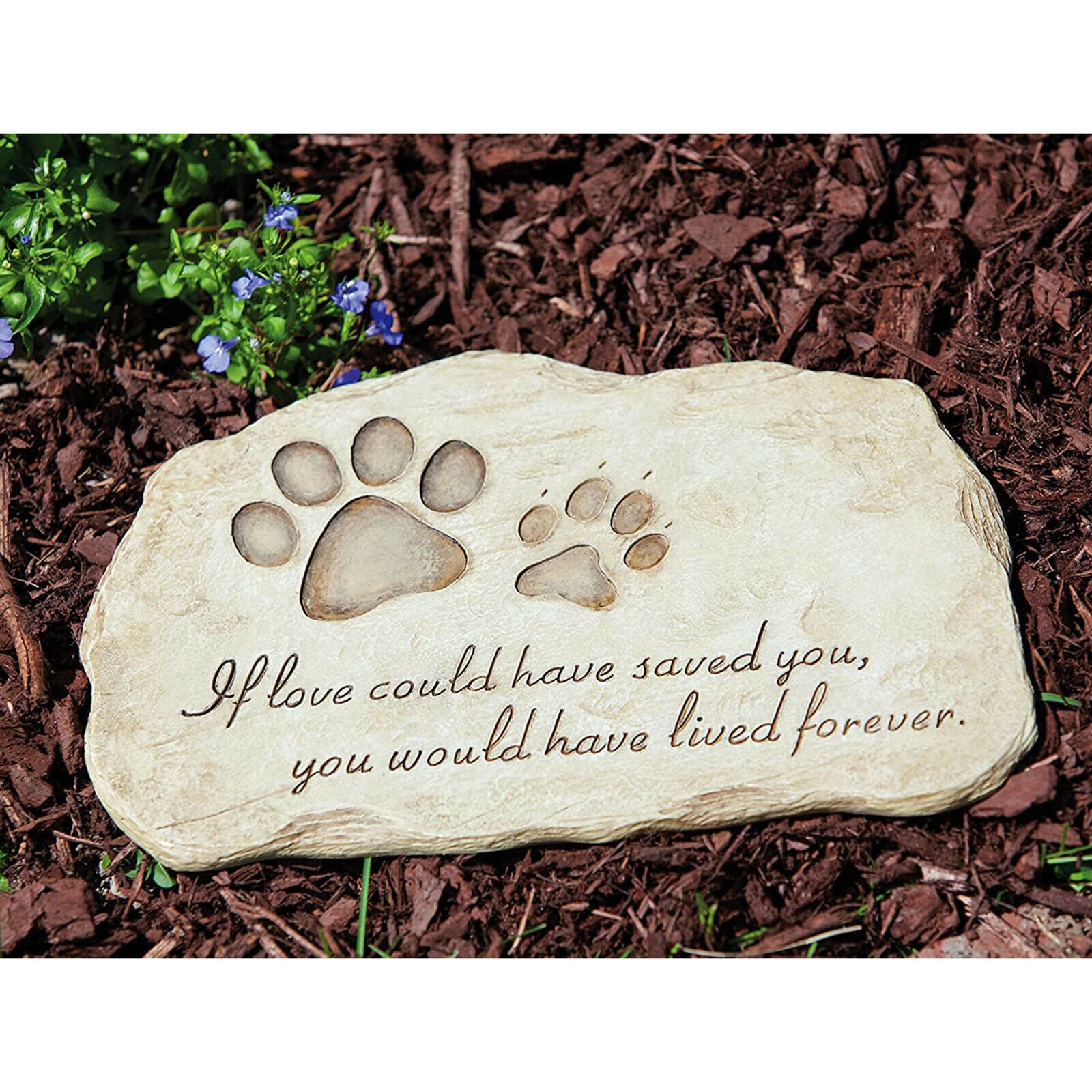 Pet Memorial Stone Waterproof Grave Marker Yard Tombstone Ornament Sympathy