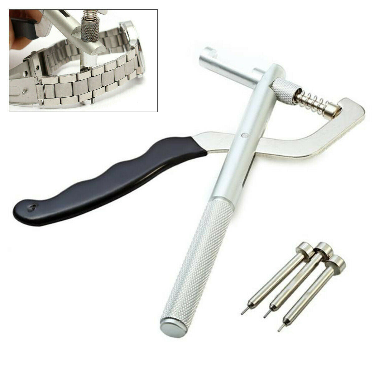 Watch Band Remover Resizing Strap Link Pin Repair Strap Bracelet Tool Kit +3Pins