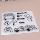Heart Car Silicone Clear Seal Stamp DIY Scrapbooking Embossing Photo Album Decor