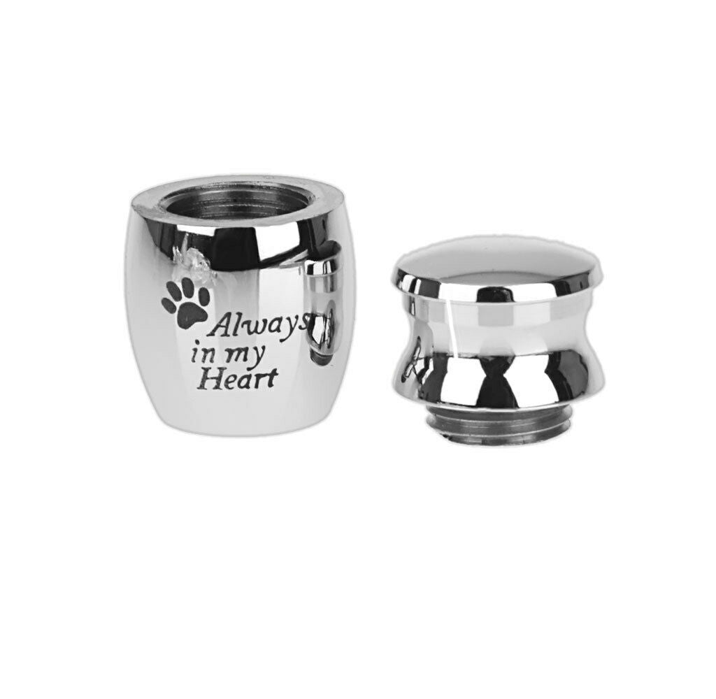 5 Pcs Paw Palm Stainless Steel Filler Memorial Pet Ash Urn Gift - Always In My