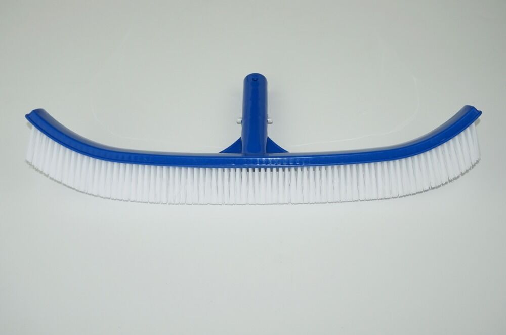 Crystal Pool Brush, Heavy Duty Balance Living Swimming Pool Wall Brush 18"Curved