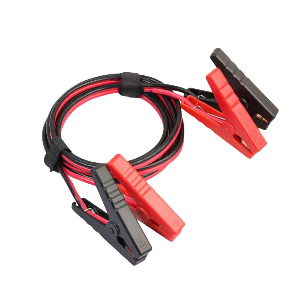 500A car kit cable with 2 alligator clips for battery and male too