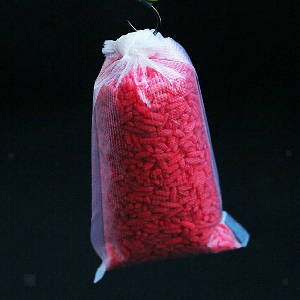 50 Pieces PVA Water Soluble Bait Bags 7x15cm / 2.8x6inch with 1 Piece